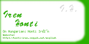 iren honti business card